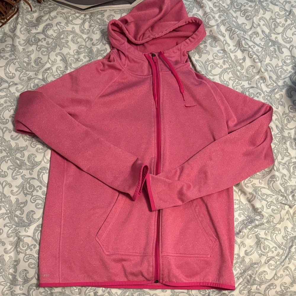 Nike Pink Women's Zip Sweater - Picture 1 of 5